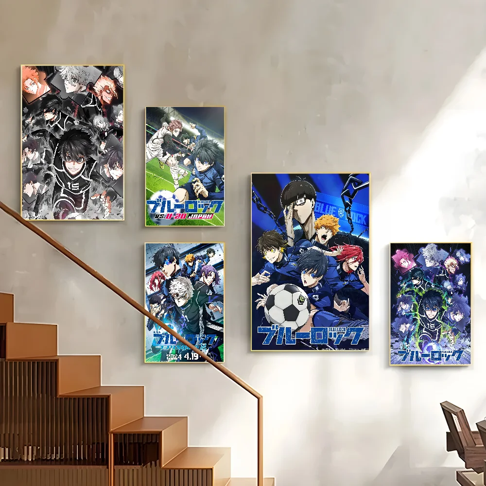 Anime B-BLUE LOCK Football Catoon Poster Corridor Wall Art Printing Waterproof Home Living Bed Room Decor Anime B-BLUE LOCK Football Catoon Poster Corridor Wall Art Printing Waterproof Home Living Bed Room Decor